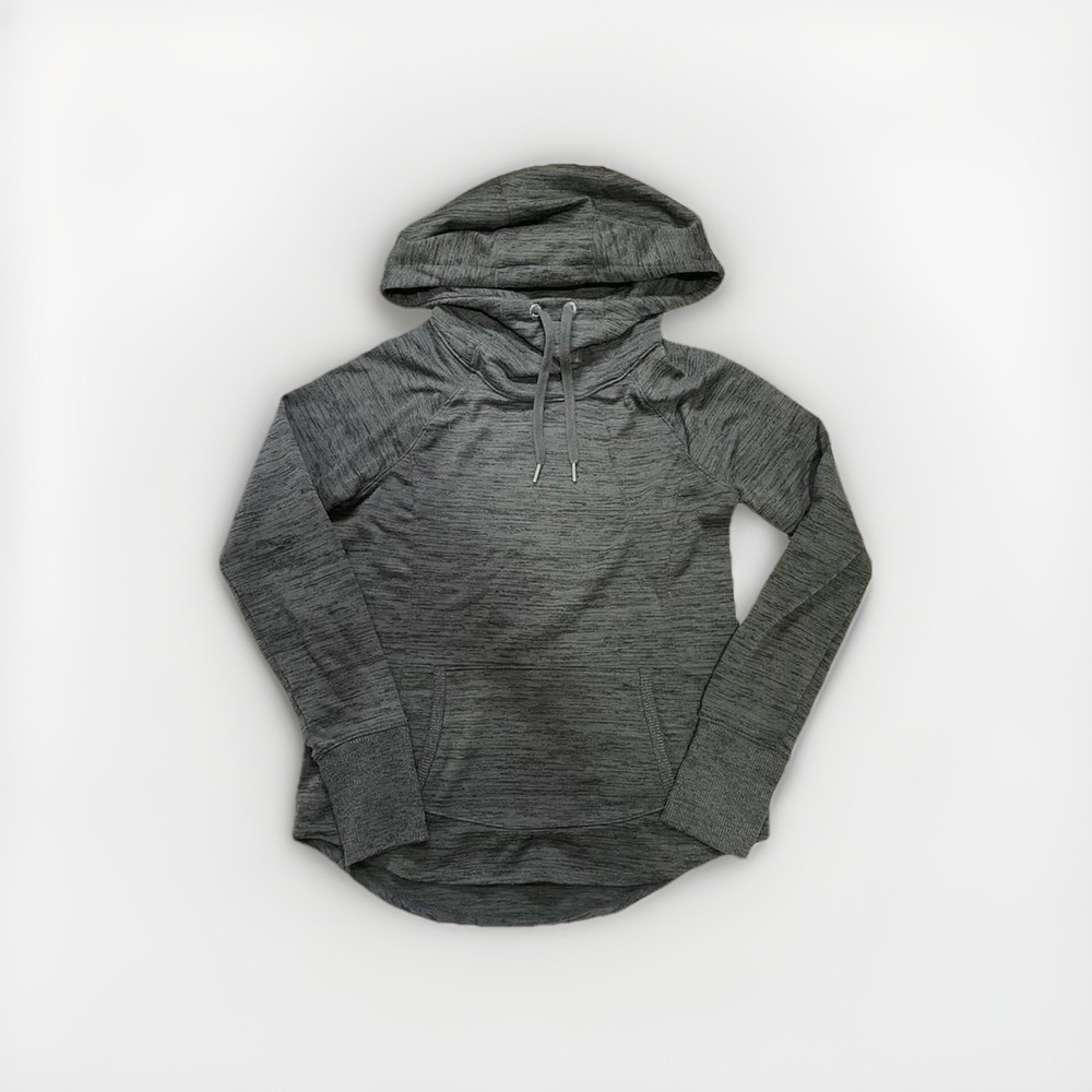 Athleta Techie Cowl Neck Long Sleeve Hoodie Sweatshirt Womens XS Thumbhole